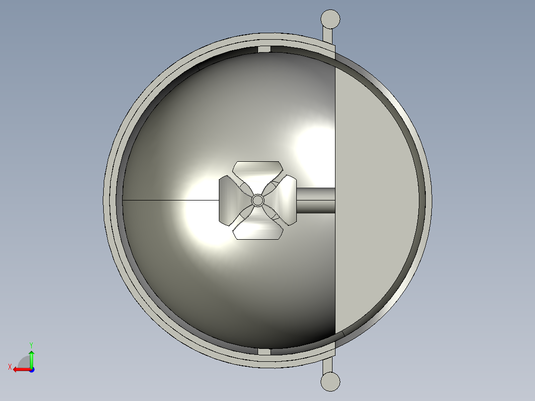 潜水员运载潜水器--stp后视图