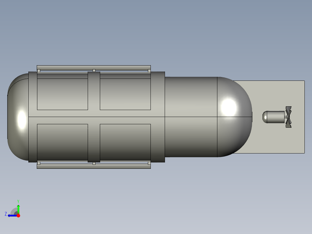 潜水员运载潜水器--stp右视图