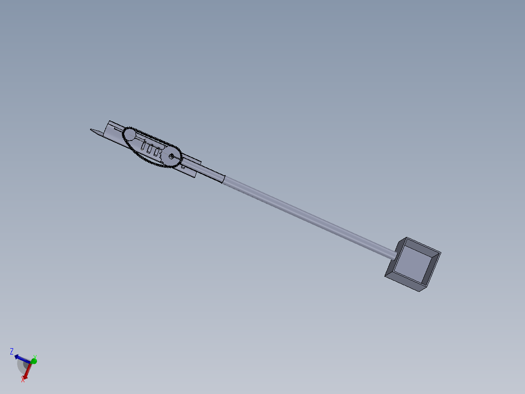 长柄锯 - 树叶收割机pole-saw-leaves-harvester-SW主视图