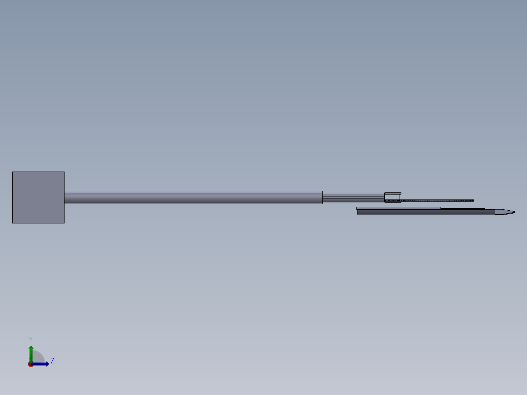 长柄锯 - 树叶收割机pole-saw-leaves-harvester-SW左视图
