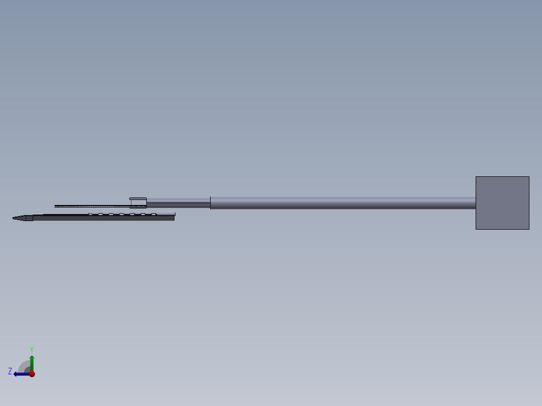 长柄锯 - 树叶收割机pole-saw-leaves-harvester-SW右视图