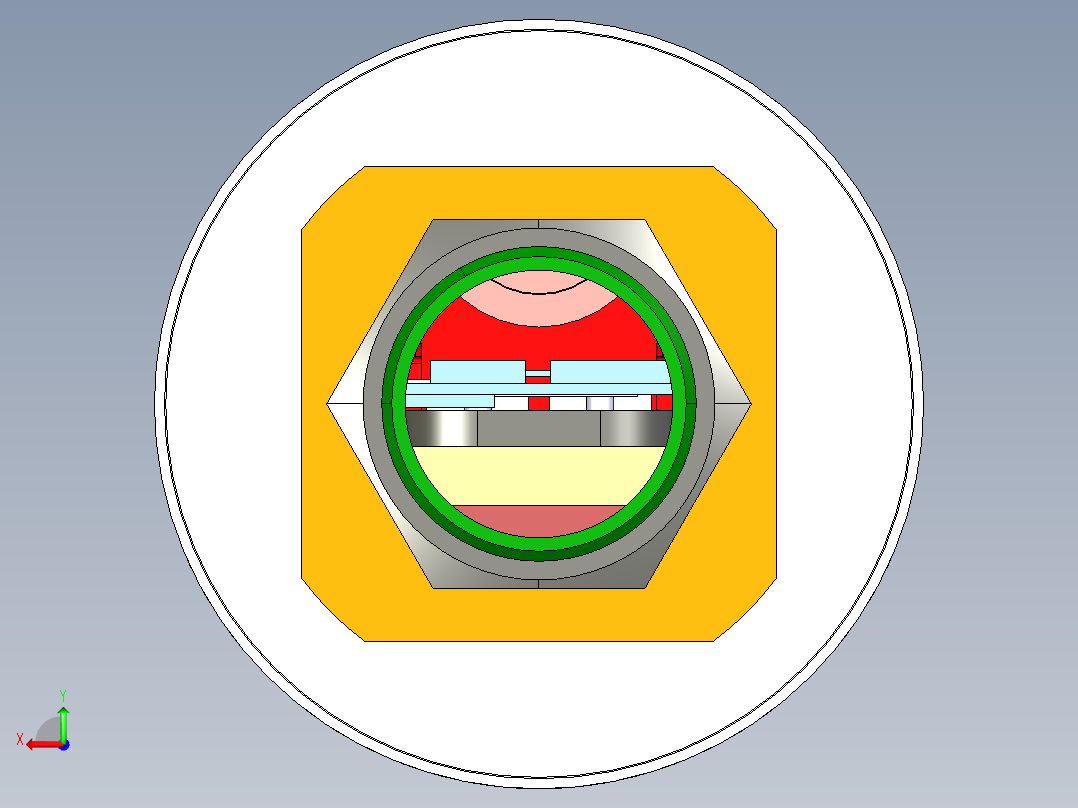 圆筒型人脸识别门禁机后视图