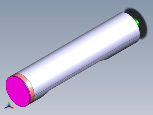圆筒型人脸识别门禁机正等轴测缩略图
