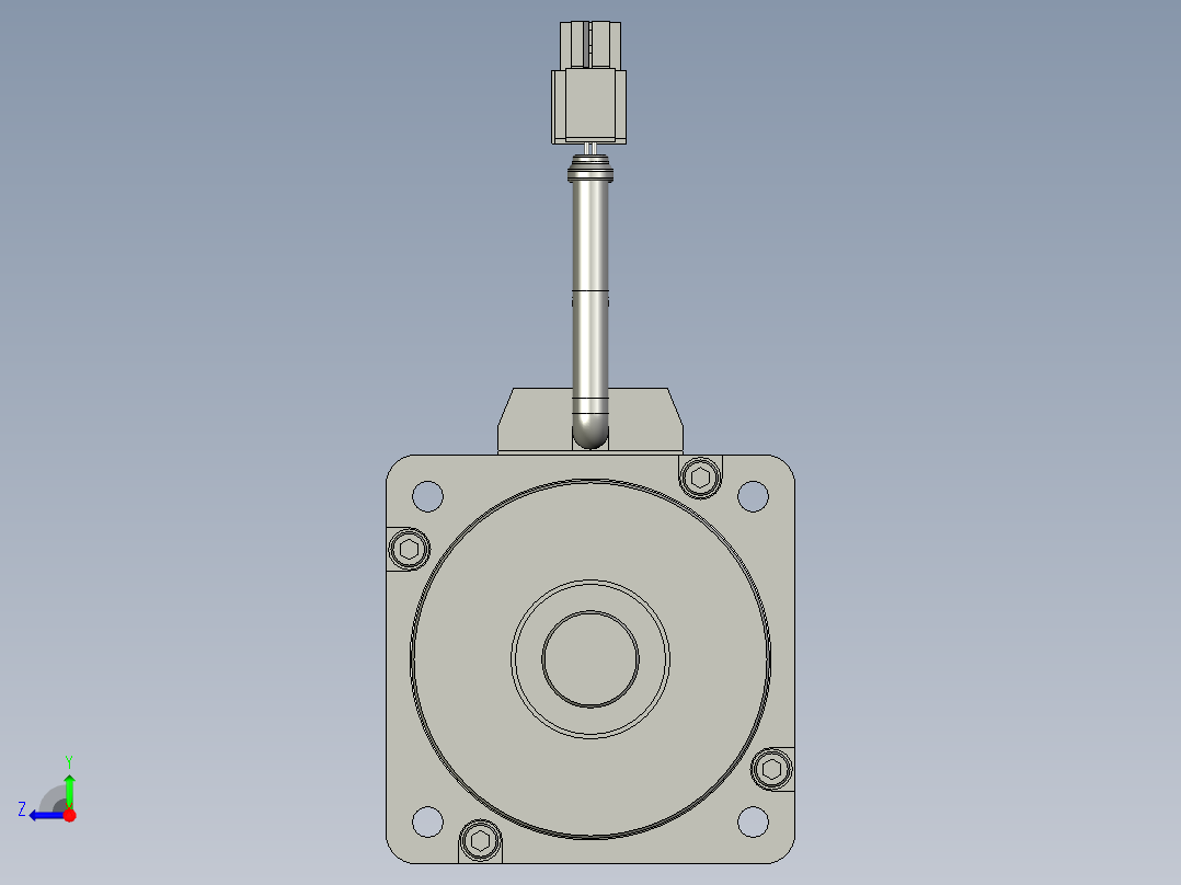 750W MHMJ伺服马达右视图