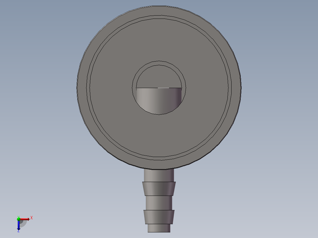DN15不锈钢取样阀俯视图