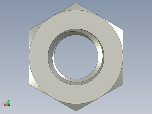 公制六角螺母-Metric Hex Nuts M6 x 1mm Thread后视缩略图