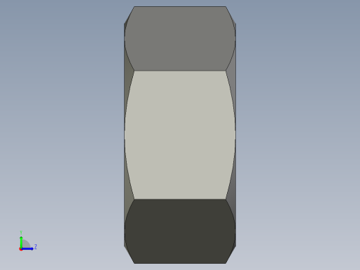 公制六角螺母-Metric Hex Nuts M6 x 1mm Thread左视缩略图