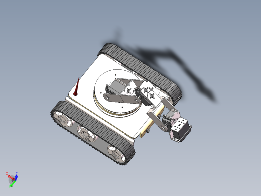履带车 机械臂（三维+课设+程序+原理图+二维）
