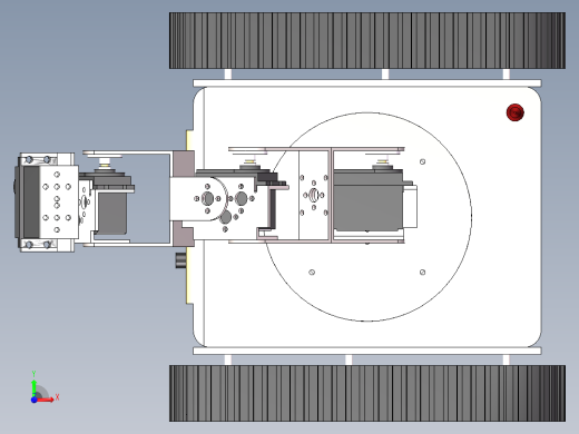 履带车 机械臂（三维+课设+程序+原理图+二维）前视缩略图