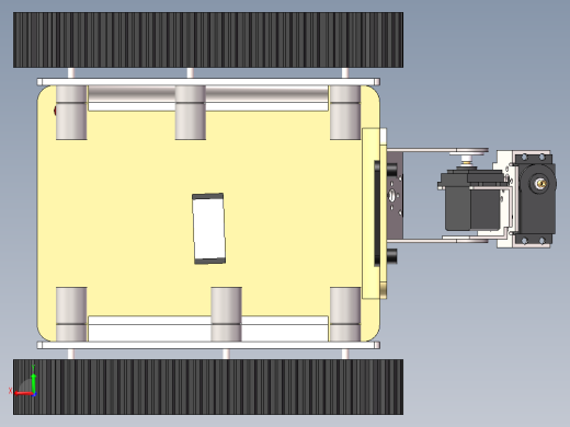 履带车 机械臂（三维+课设+程序+原理图+二维）后视缩略图
