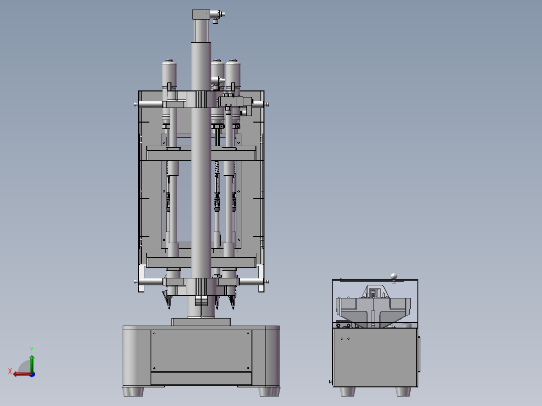 全自动打螺丝机后视图