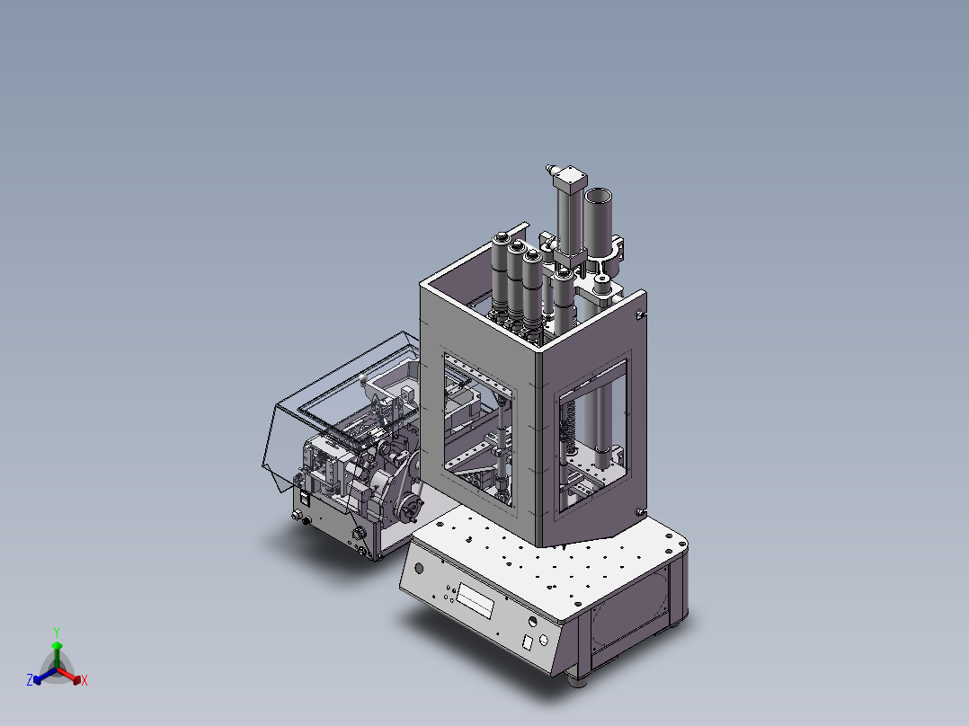 全自动打螺丝机正等轴测图