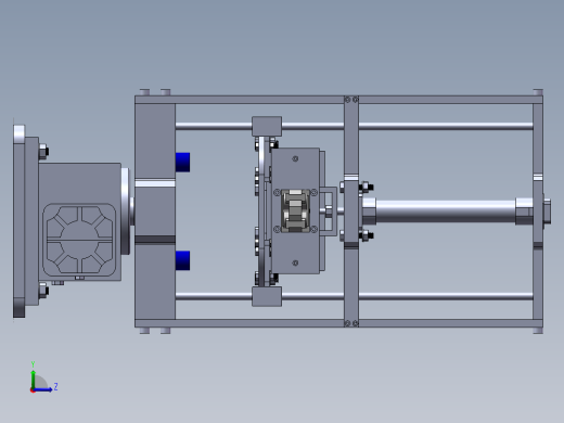 注塑机取件机械手结构设计【说明书+CAD+SOLIDWORKS】50左视缩略图