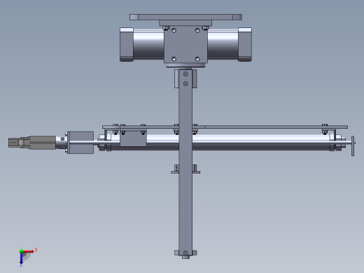 注塑机取件机械手结构设计【说明书+CAD+SOLIDWORKS】50俯视缩略图