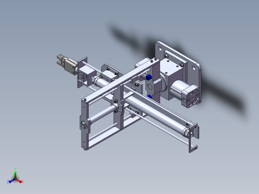 注塑机取件机械手结构设计【说明书+CAD+SOLIDWORKS】50正等轴测缩略图