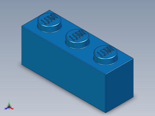 乐高套装 4421基本积木-362223 Bright Blue Brick 1 x 3.STEP