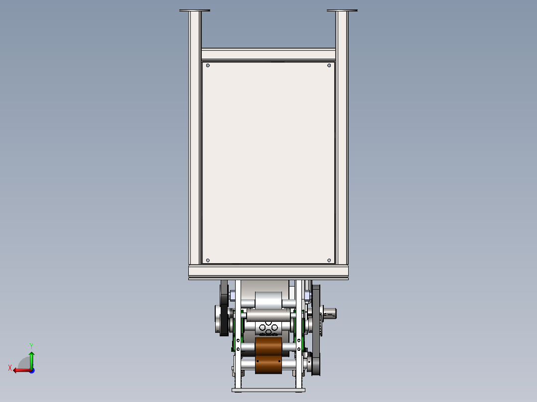 圆剪纸机sw18后视图
