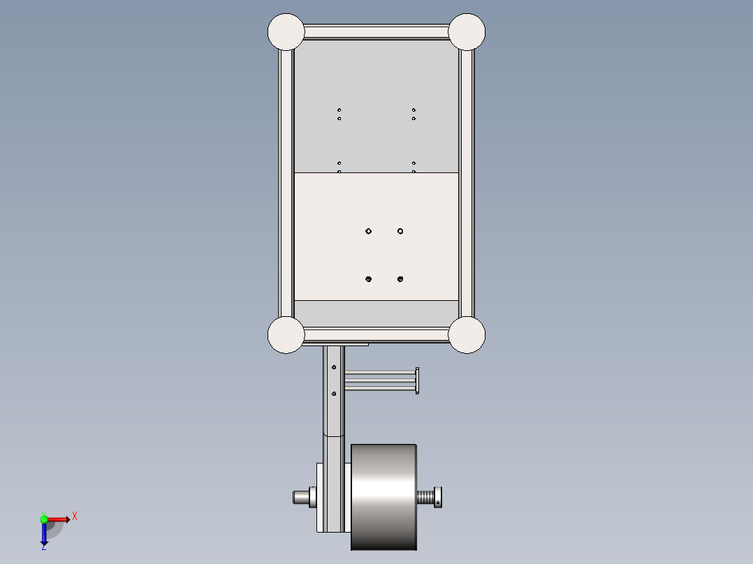 圆剪纸机sw18俯视图