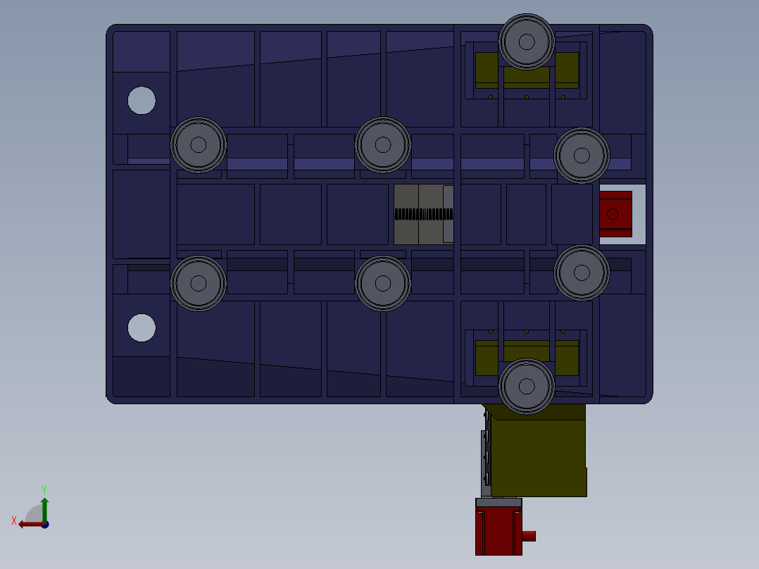 五轴四联动数控电解加工机床(sw14+说明书+cad）后视图