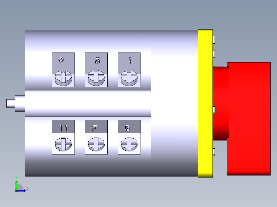 德力西电气 LW5-16D左视图