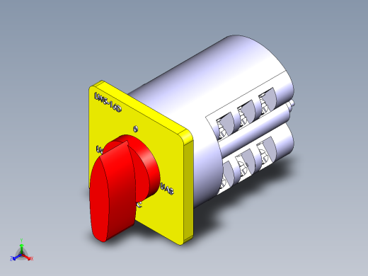 德力西电气 LW5-16D正等轴测缩略图
