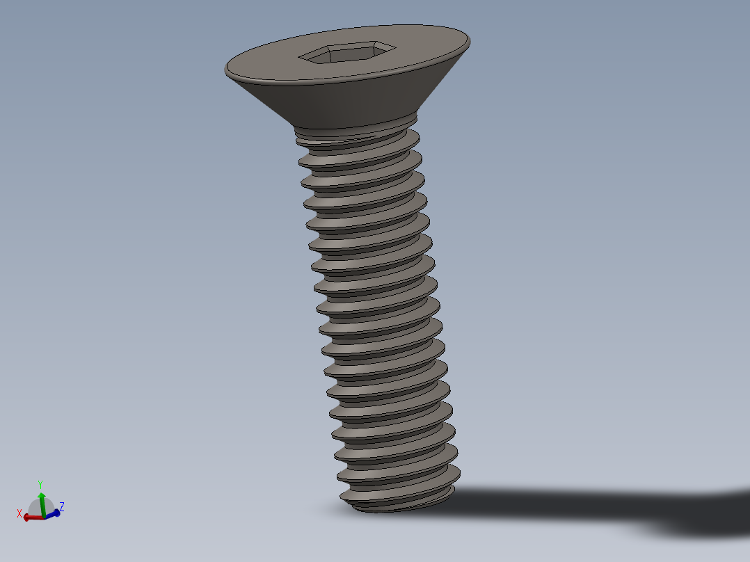 Screw_ISO_10642_M4x15_A2.SLDPRT主视图