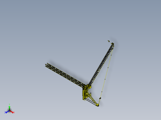 5015动臂塔式起重机三维图