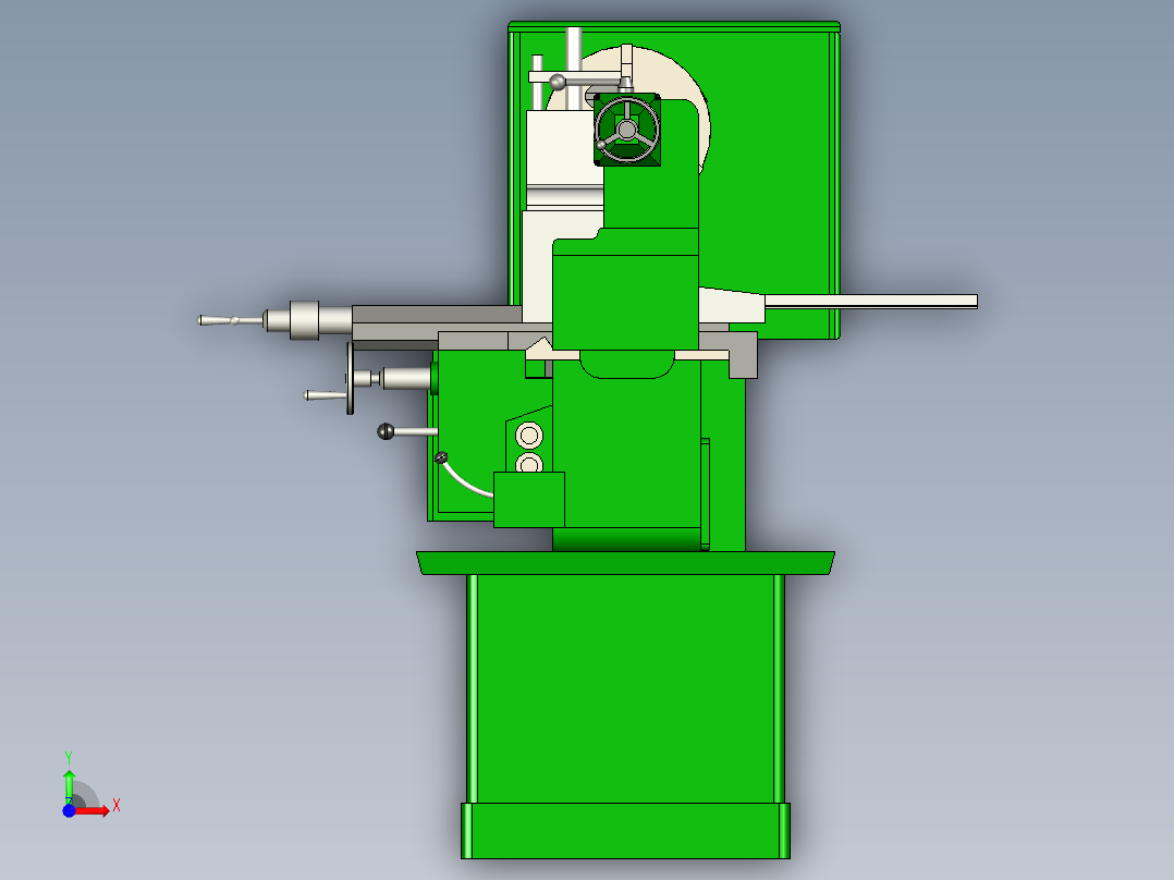 B3003430-机械车床前视图