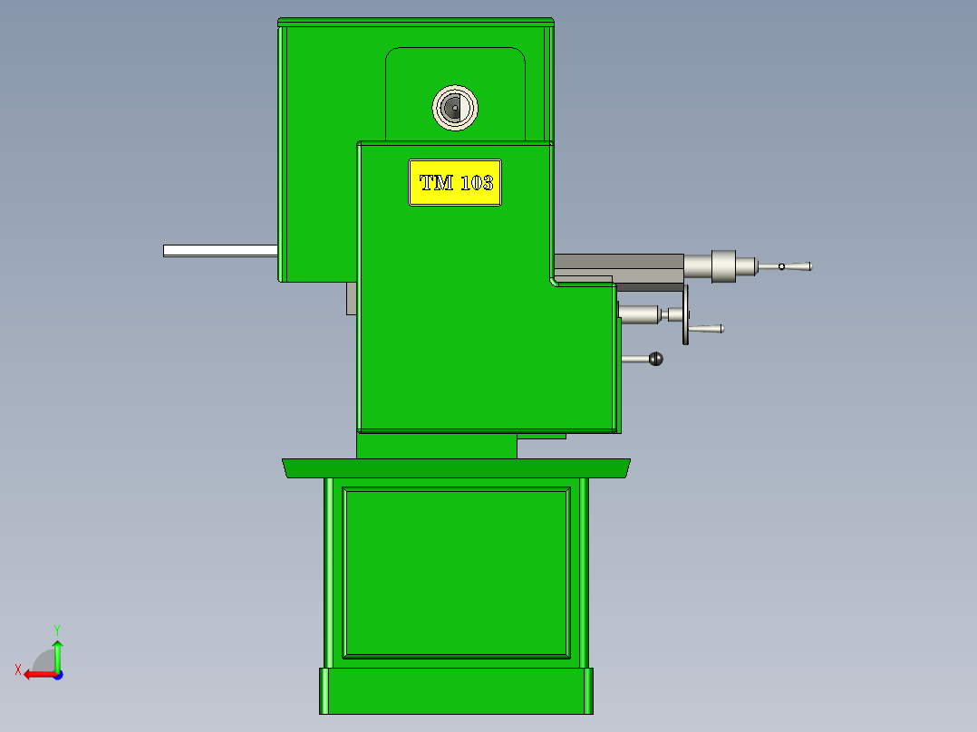 B3003430-机械车床后视图