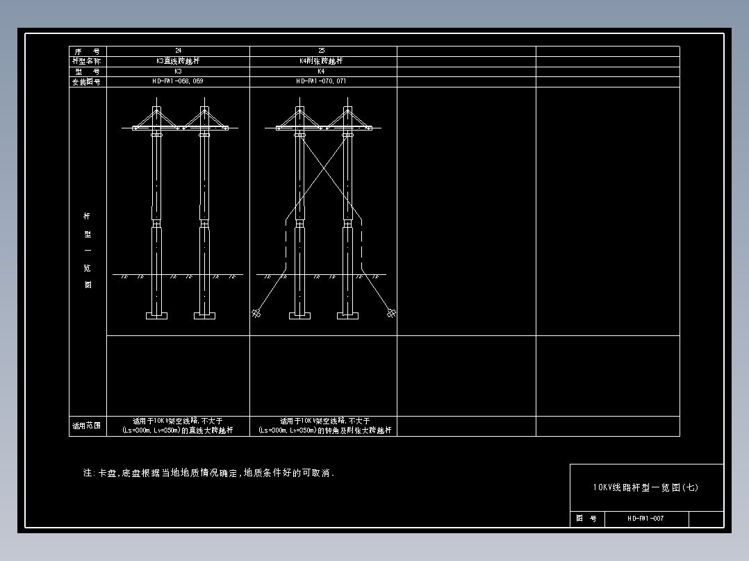 007 杆型一览图7