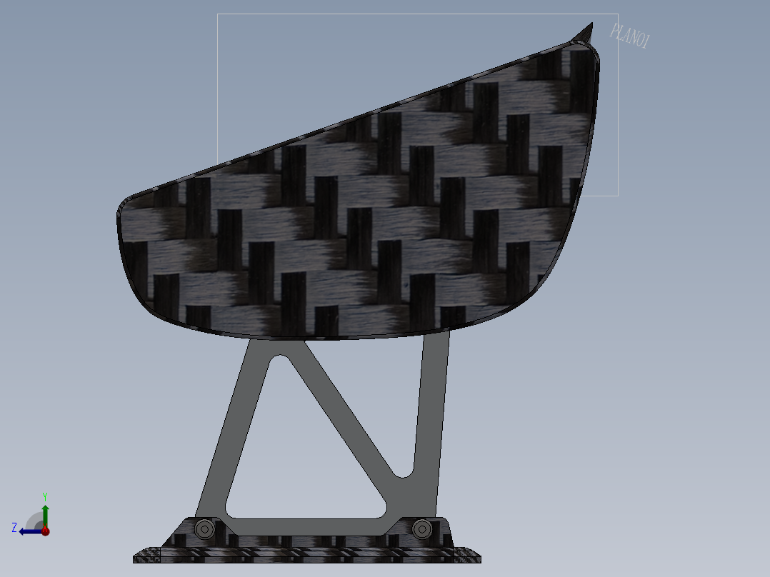 汽车尾翼(13)右视图
