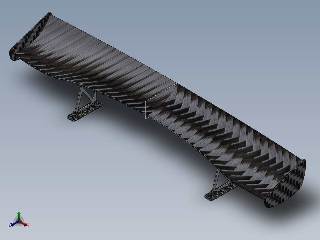 汽车尾翼(13)正等轴测图