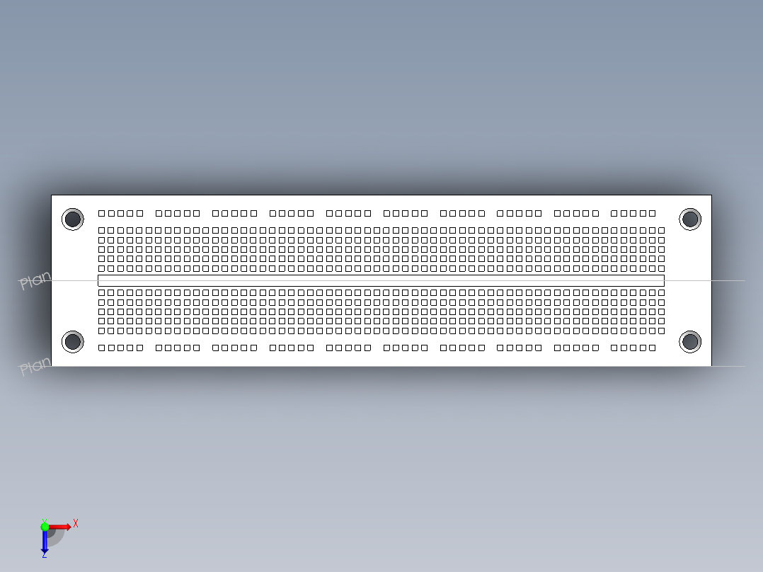 SBY 120 - 面包板俯视图