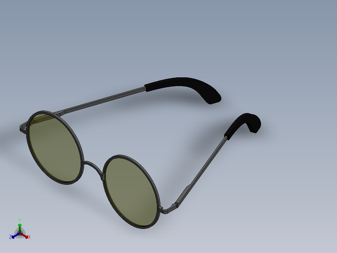 眼镜、墨镜(38)正等轴测图