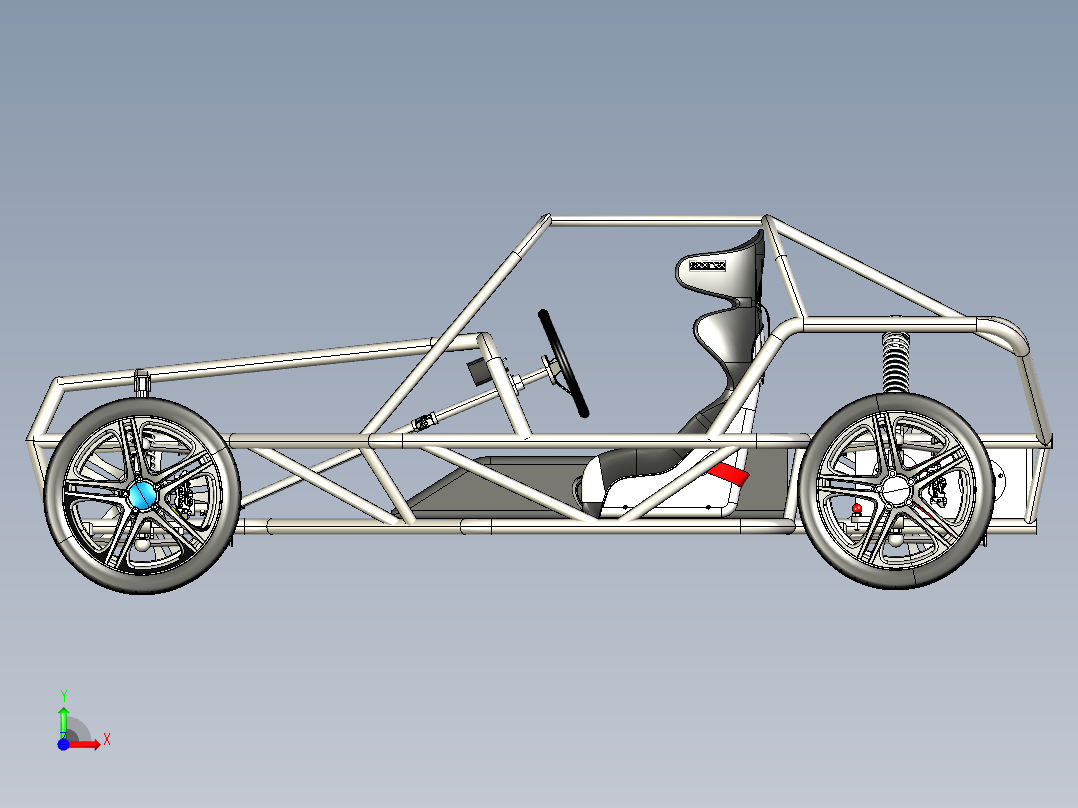 卡丁车 钢管车(33)前视图