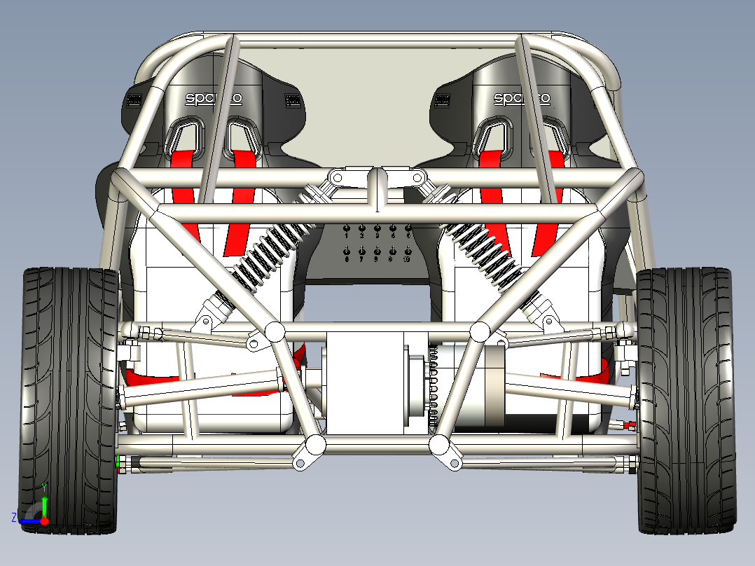 卡丁车 钢管车(33)右视图