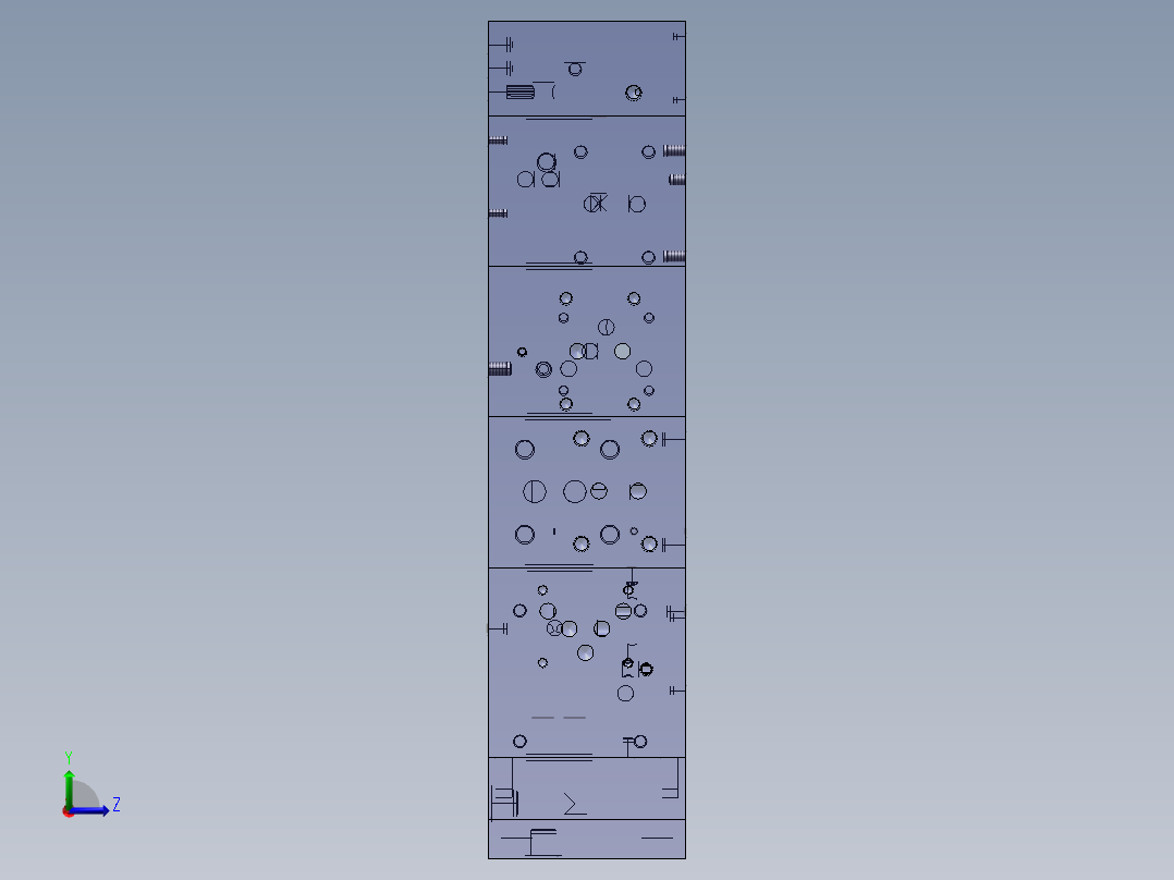 卧式半自动组合机床液压系统设计左视图