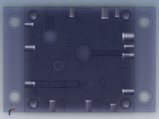 卧式半自动组合机床液压系统设计俯视缩略图
