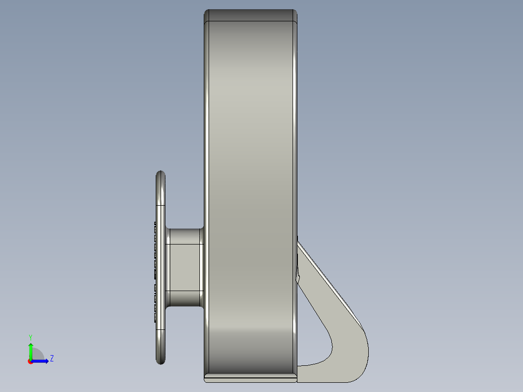 耳机电话支架17左视图
