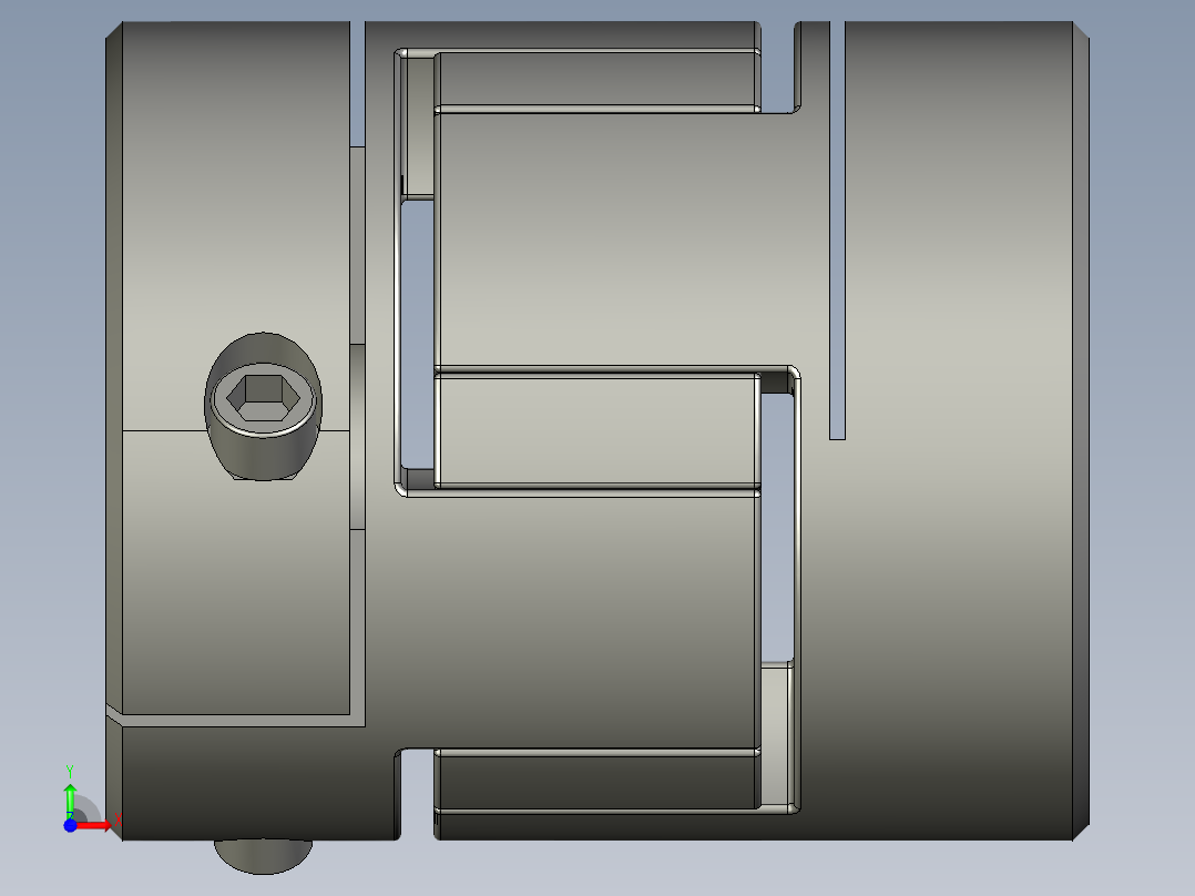 LYCA梅花联轴器LYCA-2530前视图
