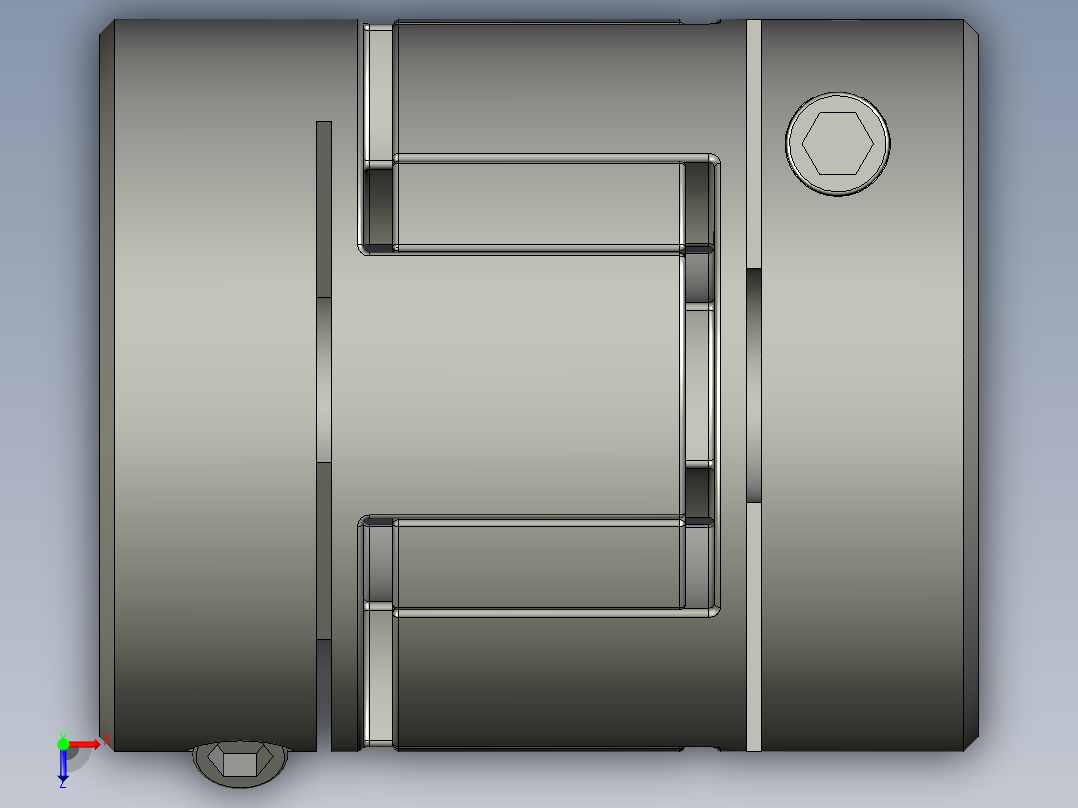 LYCA梅花联轴器LYCA-2530俯视图