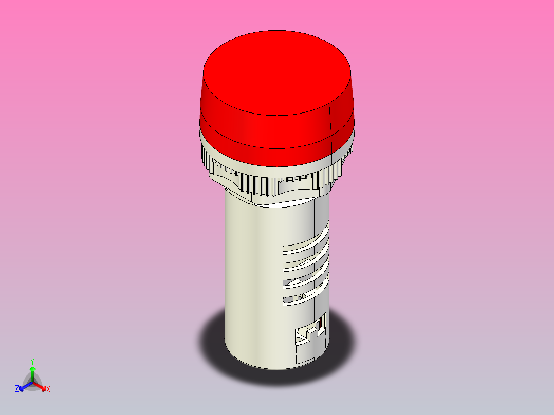 ND16-22B信号灯三维模型202204主视图