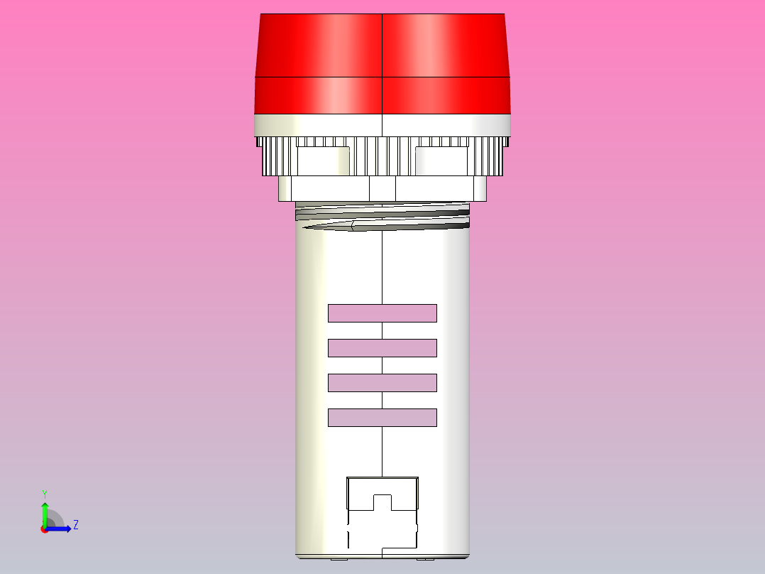 ND16-22B信号灯三维模型202204左视图