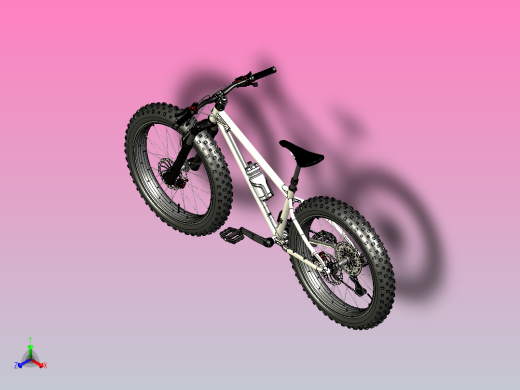地自行车3D数模图