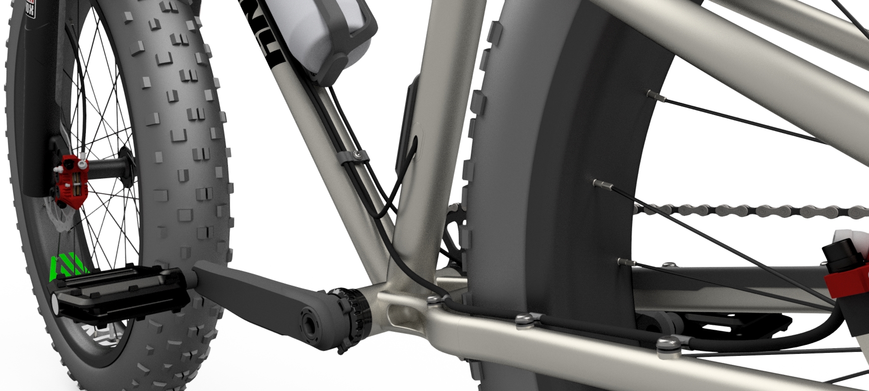 地自行车3D数模图