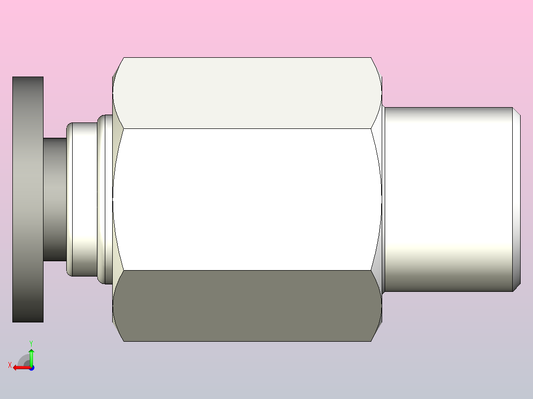 PC-C(Male Straihgt)塑体插入式管接头[013012106] (2)后视图