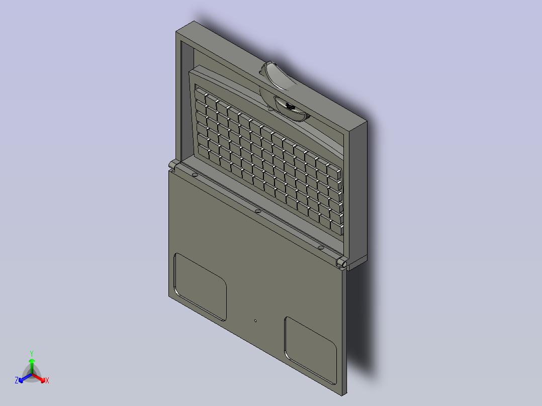 鼠标键盘装配正等轴测图