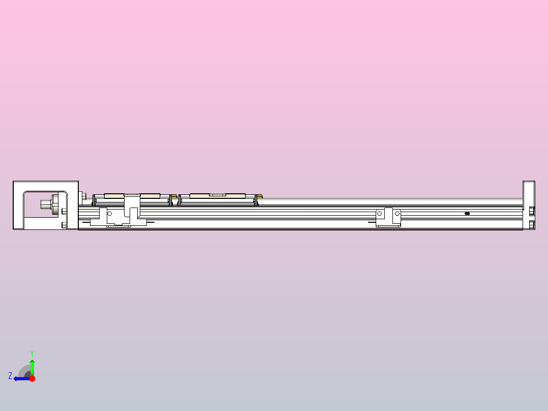 KK60-400A2-F0 模组 标准A2双滑座 KK60-A2-F0 替换上银右视图