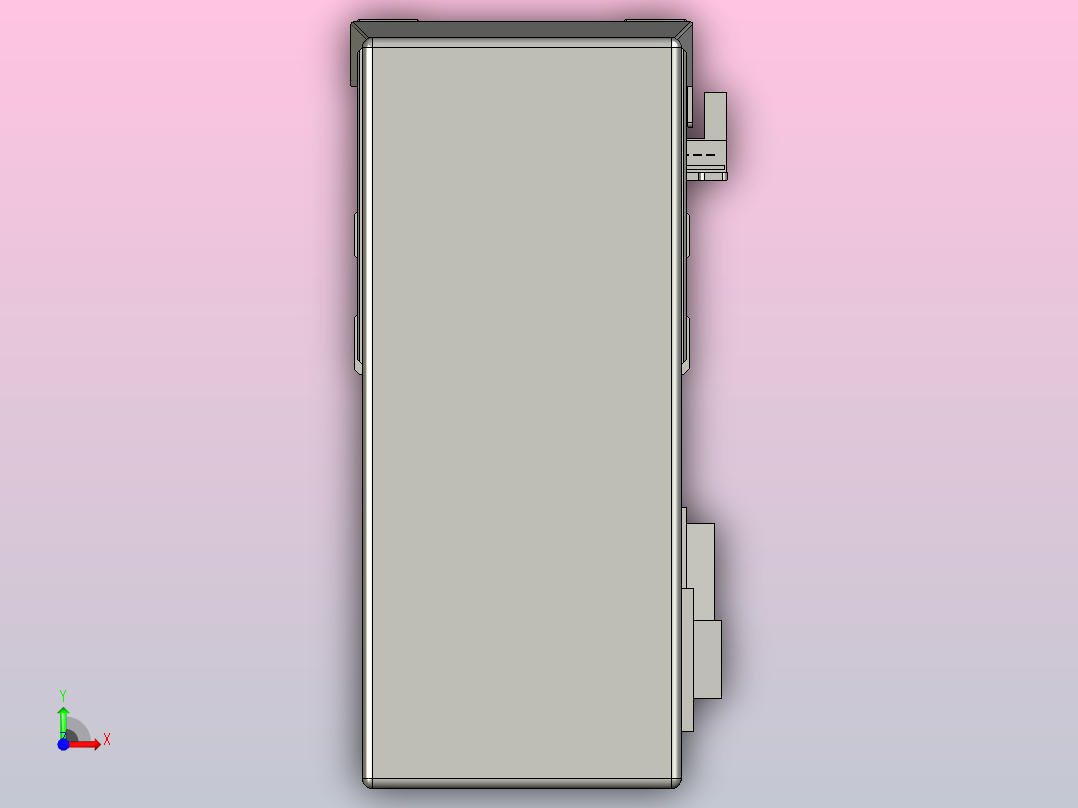 滚珠丝杠直线轴内置导轨TPA-GCR-65-1610C-L1000-MP-M40-N3前视图