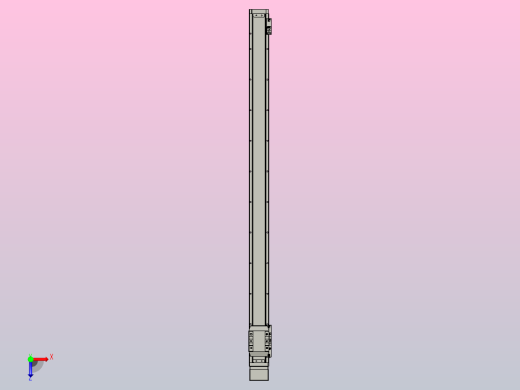 滚珠丝杠直线轴内置导轨TPA-GCR-65-1610C-L1000-MP-M40-N3俯视缩略图